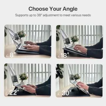 HUANUO Magno Module Master Magnetic Laptop Stand – Adjustable, Portable Design, Compatible with 17" Laptops, Dark Grey