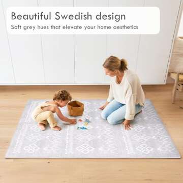 Lillefolk Baby Foam Play Mat - Baby Playmat | Tiles for Kids Interlocking Mat - Foam Baby Mat for Ba...
