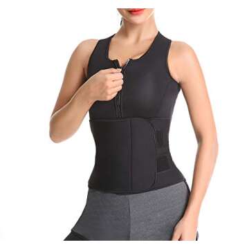 Women Sweat Neoprene Sauna Waist Trainer Vest Adjustable Sweat Belt
