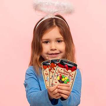 Biawoy Valentines Cards for Kids - 60 Pack Happy Valentines Day Cards - Funny Valentine Gifts for classroom- kids valentines day cards for school Exchange Party Favors(Candy Not Included)