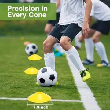 Ambifirner Agility Ladder Training Equipment Set - Agility Ladder(12 Rungs/20ft), 4 Speed Hurdles, 12 Training Cones, Jump Rope, Parachute for Speed/Soccer/Football Training with Carry Bag