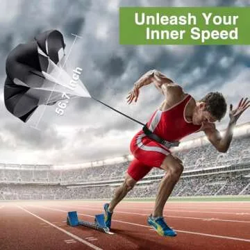 Ambifirner Agility Ladder Training Equipment Set - Agility Ladder(12 Rungs/20ft), 4 Speed Hurdles, 12 Training Cones, Jump Rope, Parachute for Speed/Soccer/Football Training with Carry Bag