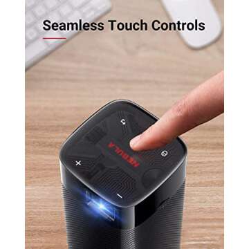 NEBULA by Anker Apollo - Mini Projector with WiFi and Bluetooth, Portable and Small, Ideal for Outdoor Movies, 6W Speaker, 100 Inch Picture, Home Theater Experience, 4Hr Video Playtime