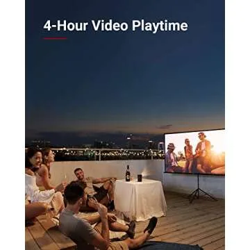 NEBULA by Anker Apollo - Mini Projector with WiFi and Bluetooth, Portable and Small, Ideal for Outdoor Movies, 6W Speaker, 100 Inch Picture, Home Theater Experience, 4Hr Video Playtime