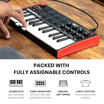 AKAI MPK Mini MK3 - 25 Key MIDI Controller & Software
