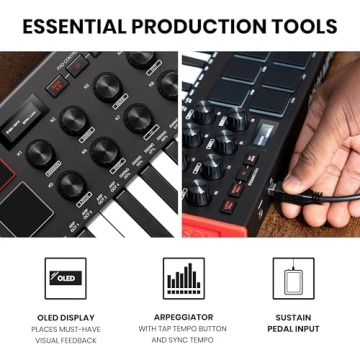 AKAI MPK Mini MK3 - 25 Key MIDI Controller & Software