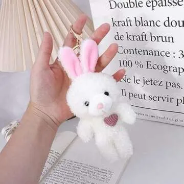 Cute Brown Bear Mini Plush Keychain for Everyone