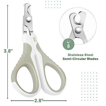 Mr. Pen- Cat Nail Clipper, Light Beige Cat Nail Trimmer, Cat Nail Clippers, Cat Claw Clippers, Cat C...