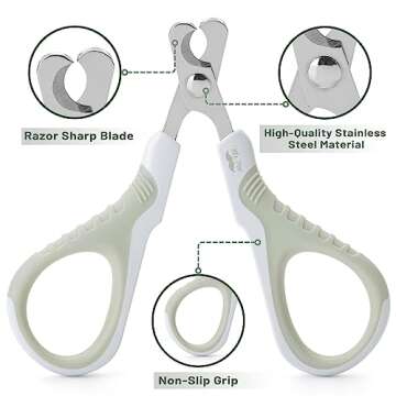 Mr. Pen- Cat Nail Clipper, Light Beige Cat Nail Trimmer, Cat Nail Clippers, Cat Claw Clippers, Cat Clippers for Nails, Pet Nail Clippers, Kitten Nail Clipper, Small Dog Nail Clipper, Cat Claw Trimmer