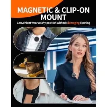 Mini micropone for iPhone Wireless lavalier mic Podcast lav Noise Cancelling Reduction Lapel Tiny Microphone for Video Recording Android Interview Vlog YouTube Tiktok (Black, Lightning & USB-C)