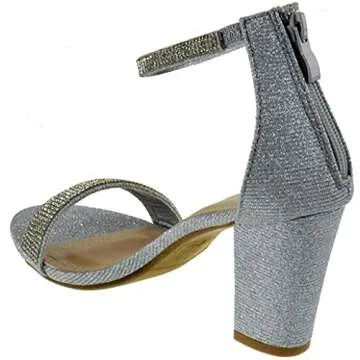 TOP Moda Gallery 45 Chunky Heel Dress Sandals for Women