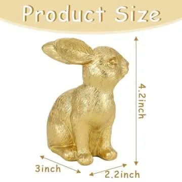 Beautiful DUQGUHO Easter Bunny Figurine for Spring Decor