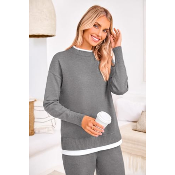 PRETTYGARDEN Women's Cozy Knit Lounge Set for Fall