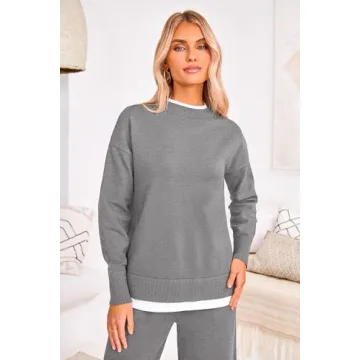 PRETTYGARDEN Women's Cozy Knit Lounge Set for Fall