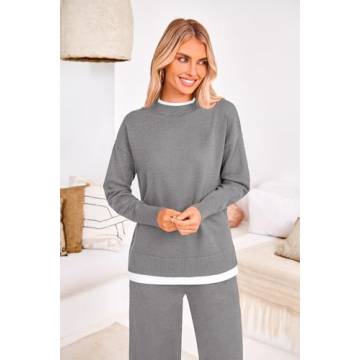 PRETTYGARDEN Women's Cozy Knit Lounge Set for Fall