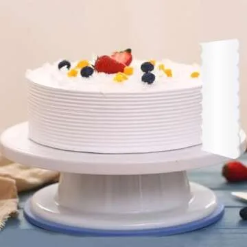 LIFVCNT 7PCS Cake Scraper Smoother, Clear Acrylic Cake Icing Smoother Scraper Tool, 9.4 Inches Cake Decorating Scraper Cake Comb Set for Icing Cake Dessert