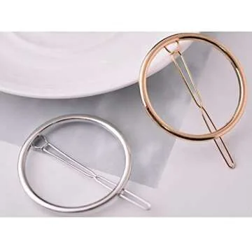 Stylish LASSUM Geometric Hairpins for Women and Girls