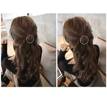 Stylish LASSUM Geometric Hairpins for Women and Girls