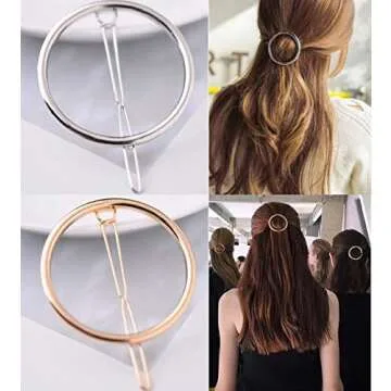 Stylish LASSUM Geometric Hairpins for Women and Girls
