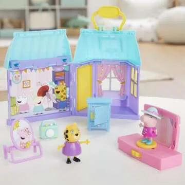 Peppa Pig Peppa’s Dance Party Playset with House, 2 Figures, 6 Accessories, Preschool Toys for Girls and Boys, Kids Gifts, Ages 3+ (Amazon Exclusive)