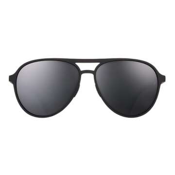 Goodr Operation: Blackout Polarized Aviator Sunglasses