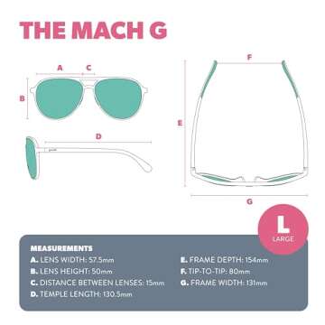 Goodr Operation: Blackout Polarized Aviator Sunglasses