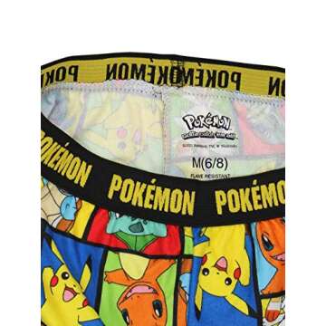 Comfy Pokémon Pajama Pants for Boys 10-12
