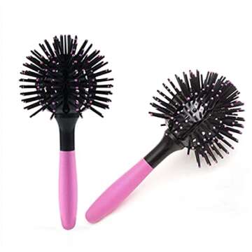 3D Bomb Curl Hair Brush for Stunning Curls and Waves