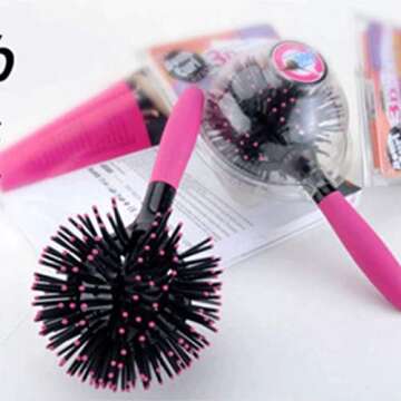 3D Bomb Curl Hair Brush for Stunning Curls and Waves