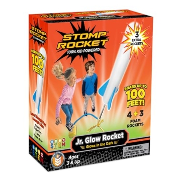 Stomp Rocket Jr Glow Launcher - Outdoor Fun for Kids