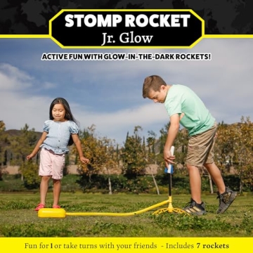Stomp Rocket Jr Glow Launcher - Outdoor Fun for Kids