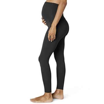 Beyond Yoga Maternity Heather Rib Midi Leggings - Comfort and Style