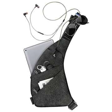 MRang Sling Crossbody Bags Trendy Travel Anti Theft Safe Purse Bags Waterproof