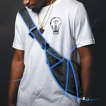 MRang Sling Crossbody Bags Trendy Travel Anti Theft Safe Purse Bags Waterproof