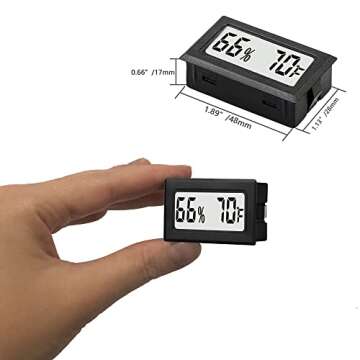 6 Pack Mini Small Digital Hygrometer Thermometer Indoor Temperature and Humidity Meter Gauge with Te...