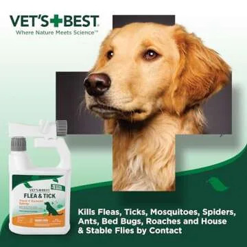Vet's Best Flea and Tick Spray - Natural & Pet Safe Pest Control