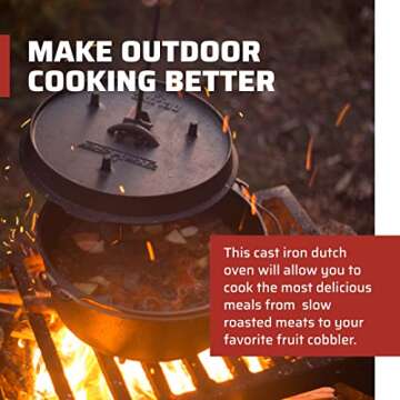 Camp Chef Deluxe Dutch Oven - Versatile Cast Iron Cooking