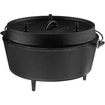 Camp Chef Deluxe Dutch Oven - Versatile Cast Iron Cooking