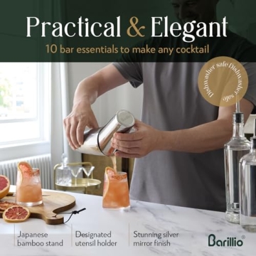 Barillio Elite Mixology Bartender Kit - 9 Piece Set