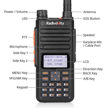 Radioddity GA-510 Ham Radio Handheld, 10W Dual Band