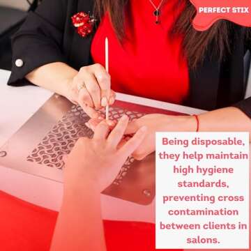 Perfect Stix Manicure Cuticle Wooden Sticks 4" Length ( pack of 1000)