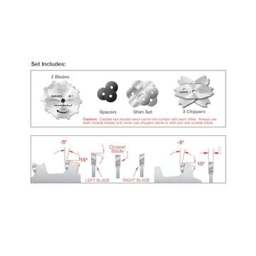 Freud SD206: 6" Pro Dado Set