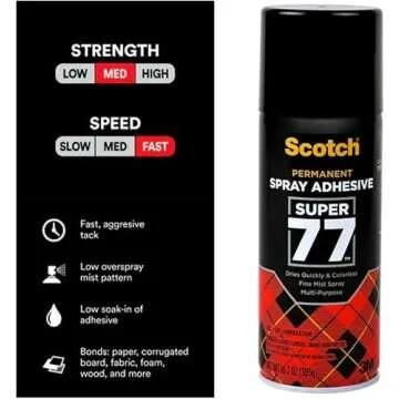 Scotch Super 77 Spray Adhesive for Crafting and Repairs