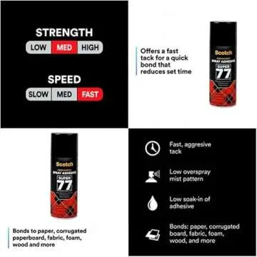 Scotch Super 77 Spray Adhesive for Crafting and Repairs