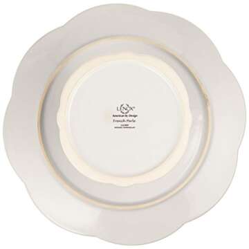 Lenox French Perle Pedestal Cake Plate, Medium, White -