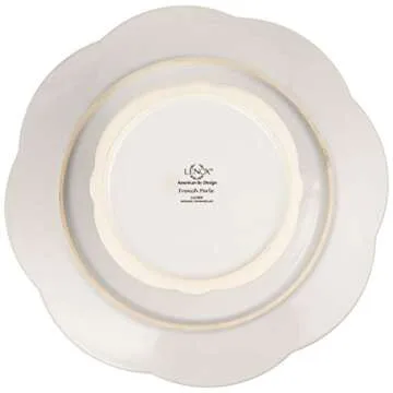Lenox French Perle Pedestal Cake Plate, Medium, White -