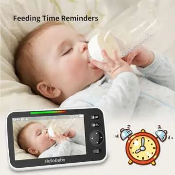 HelloBaby HB6550 Baby Monitor with 3 Cameras and 1000ft Range