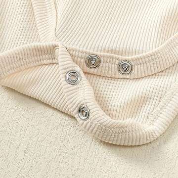 OPAWO Long Sleeve Baby Girls' Bodysuits 3 Pack - Soft & Stylish
