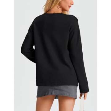 Trendy LILLUSORY Women's Tie Front Cardigan for Fall