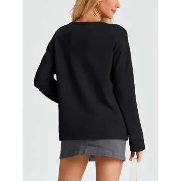 Trendy LILLUSORY Women's Tie Front Cardigan for Fall